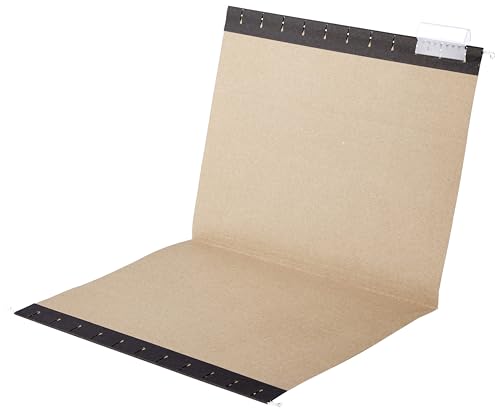 Amazon Basics Hanging File Folders, Letter Size, Black, 25-Pack