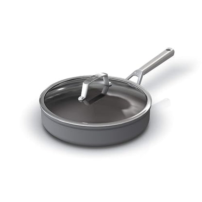 Ninja, Cookware, 12-Piece Cookware Set, Fry Pan, Sauce Pan, Sauté Pan, Glass Lid, Stock Pot, Foodi NeverStick Premium, Hard-Anodized, Nonstick, Oven Safe, Durable Pans, Slate Grey, C39800