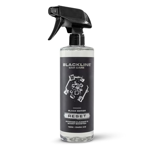 Blackline Luxury Scented Leather Interior Car Cleaner Reset Deep Cleans & Deodorizes All Surfaces, pH-Neutral High-Foam Formula, Long-Lasting Premium Fragrance and Deodorization for Car - Dark Ice
