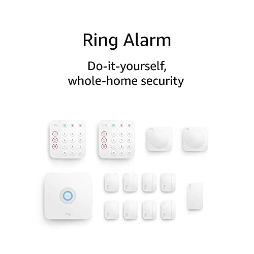 Ring Alarm 14-Piece Kit – Wireless Smart Home Security System | Expandable | Easy Setup | Mobile App Control | 24/7 Professional Monitoring | Alexa Compatible