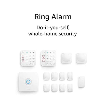 Ring Alarm 14-Piece Kit – Wireless Smart Home Security System | Expandable | Easy Setup | Mobile App Control | 24/7 Professional Monitoring | Alexa Compatible