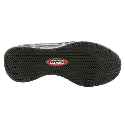 Skechers Men's Hands Free Slip-Ins D'Lux Walker SR Joden Health Care Professional Shoe, Black, 11.5 Wide
