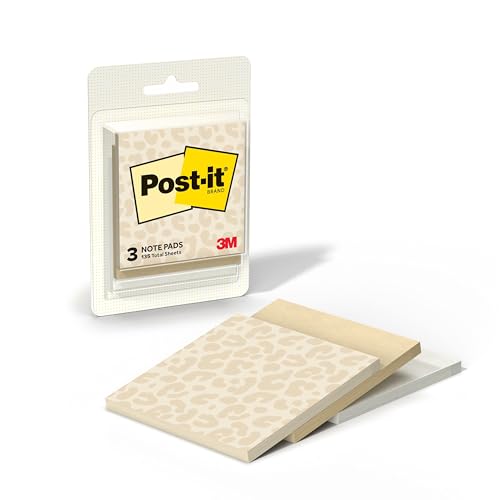 Post-it Polished Patterns, 3 x 3 in, 3 Sticky Notes Pads