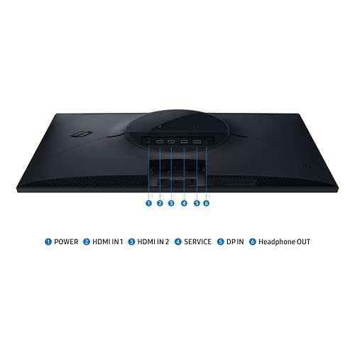SAMSUNG 27” Odyssey G5 G53F QHD Resolution Gaming Monitor, HDR10, 200Hz Refresh Rate, IPS Panel, AMD FreeSync™ Premium, Black Equalizer, Auto Source Switch, LS27FG532ENXZA