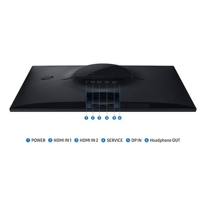 SAMSUNG 27” Odyssey G5 G53F QHD Resolution Gaming Monitor, HDR10, 200Hz Refresh Rate, IPS Panel, AMD FreeSync™ Premium, Black Equalizer, Auto Source Switch, LS27FG532ENXZA
