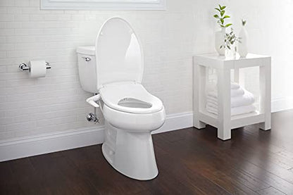 KOHLER 5724-0 PureWash M250 Elongated Bidet Toliet Seat, Manual Non-Electric Bidets for Existing Toilets, Adjustable Bidet Sprayer, White