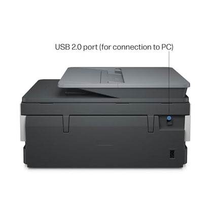 HP OfficeJet 8015e Wireless Color All-in-One Printer with 6 months of ink included with HP+ (228F5A)