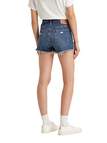 Levi's Women's 501 Original Shorts (Also Available in Plus), Dark Indigo Destructed, 30