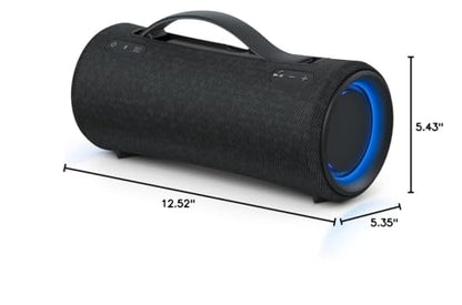 Sony SRS-XG300 X-Series Wireless Portable-Bluetooth Party-Speaker IP67 Waterproof and Dustproof with 25 Hour-Battery and Retractable Handle, Black- New
