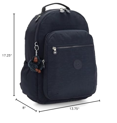 Kipling Women's Seoul 15" Laptop Backpack, Durable, Roomy with Padded Shoulder Straps, Built-In Protective Sleeve
