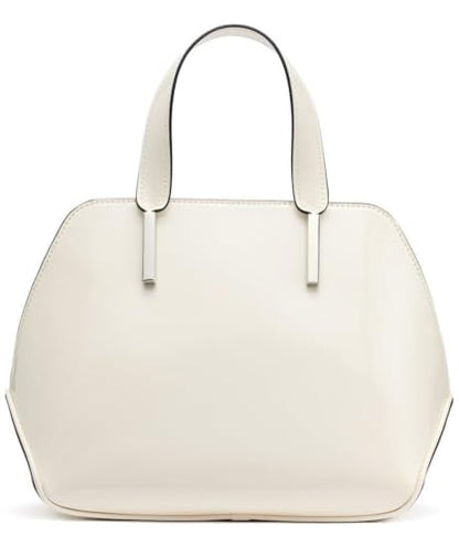 Calvin Klein Audrey Triple Compartment Satchel, Cherub White Floral, One Size