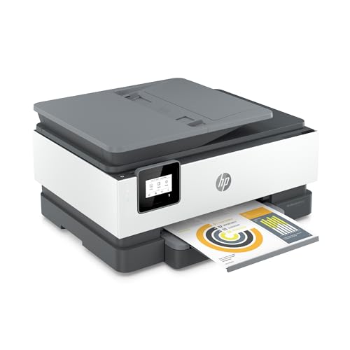 HP OfficeJet 8015e Wireless Color All-in-One Printer with 6 months of ink included with HP+ (228F5A)