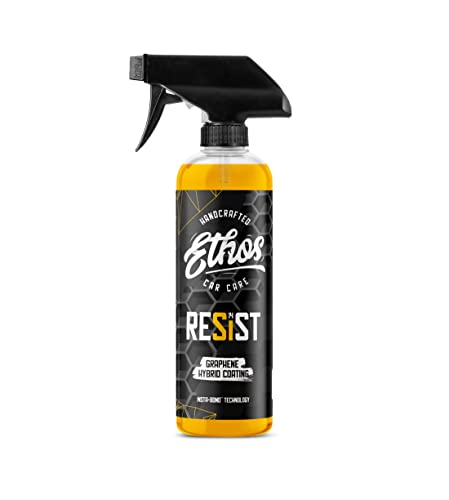 Ethos RESIST Graphene Spray Coating for Cars – Graphene Ceramic Coating Spray, Extreme Hydrophobic Protection, Gloss Enhancement, Ceramic Coating for Cars (16oz)