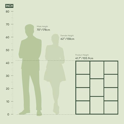 Furinno LUDER Book Shelf, 11-Cube Bookshelf, Reversible Bookcase, 9.4 x 29.1 x 41.7, for Living Room, Bedroom, Home Office, White