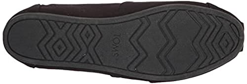 TOMS Women's, Alpargata Recycled Slip-On Solid Black 6.5 M