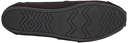 TOMS Women's, Alpargata Recycled Slip-On Solid Black 6.5 M