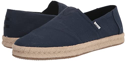 TOMS Men's ALP Rope 2.0 Loafer Flat, Navy, 8