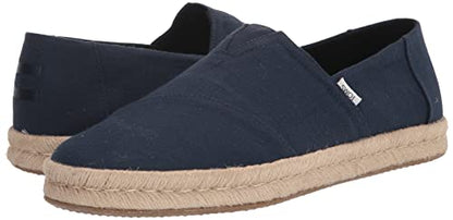 TOMS Men's ALP Rope 2.0 Loafer Flat, Navy, 8