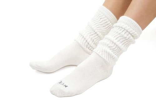 HUE Women's Slouch Socks 3 Pair Pack, Black/Black/Black, One Size