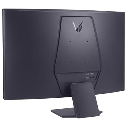 LG 32GS60QC-B Ultragear 32-inch Curved Gaming Monitor QHD (2560x1440) 180Hz 1ms 1000R AMD FreeSync HDR10 HDMIx2 DisplayPort Borderless Design Black Stabilizer DAS Crosshair FPS Counter - Black