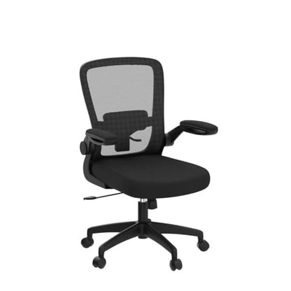 FelixKing Office Chair, Ergonomic Desk Chair Breathable Mesh Chair with Adjustable High Back Lumbar Support Flip-up Armrests, Executive Rolling Swivel Comfy Task Computer Chair for Home Office