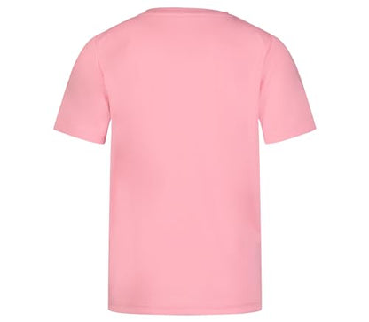 Messi Boys' Lifestyle Short Sleeve Top, Standard Shirt with Logo, Comfortable Fit, Candy Pink