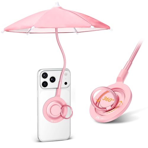 Phone Umbrella for Sun,Magnetic Cellphone SunShade Shield Umbrella,Universal Phone Sun Blocker Cover Visor for Beach Pool Accessories Travel Vacation Essentials Outdoor Video Photo Watching Anti-Glare