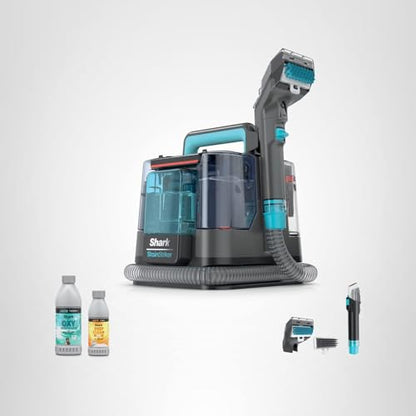 Shark StainStriker Portable Carpet & Upholstery Cleaner w/on board self cleaning - Spot, Stain, & Odor Eliminator, Includes 2 Cleaning Tools & 2 Cleaning Solutions, Charcoal, PX221BRN