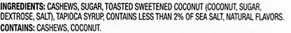 Amazon Brand - Wickedly Prime Roasted Cashews, Coconut Toffee, Snack Pack, 1.5 Ounce (Pack of 15) Package May Vary