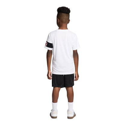 Messi Boys Lifestyle Short Sleeve 2-Piece Set, Jersey Set with Comfortable Top & Shorts