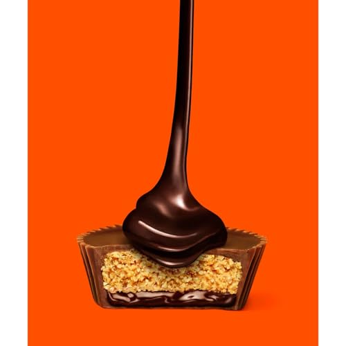REESE'S Big Cup Chocolate Lava Milk Chocolate Peanut Butter Cups, Candy Packs, 1.4 oz (16 Count)