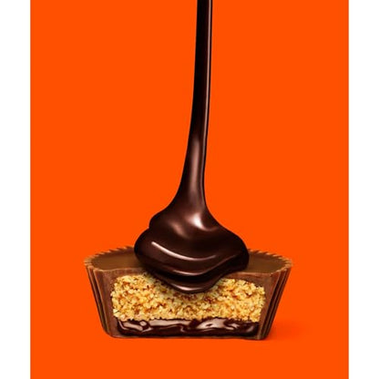 REESE'S Big Cup Chocolate Lava Milk Chocolate Peanut Butter Cups, Candy Packs, 1.4 oz (16 Count)