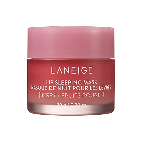 LANEIGE Lip Sleeping Mask Berry: Nourish, Hydrate, Vitamin C, Murumuru & Shea Butter, Antioxidants, Flaky, Dry Lips