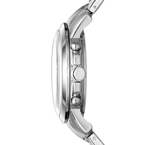 Fossil Men's Watch, Grant Quartz Stainless Steel Chronograph Watch for Men,Color: Silver