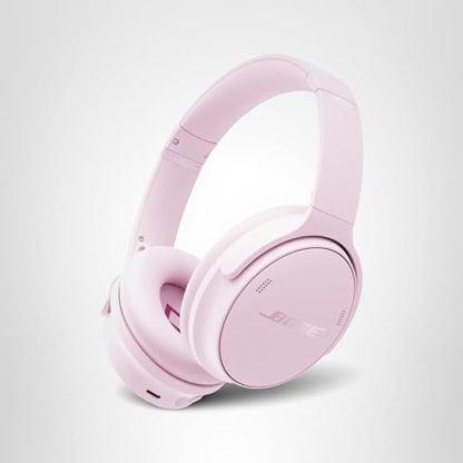 Bose QuietComfort Headphones - Wireless Bluetooth Headphones, Active Over Ear Noise Cancelling and Mic, USB-C Charging, Deep Bass, Up to 24 Hours of Playtime, Petal Pink - Limited Edition Color