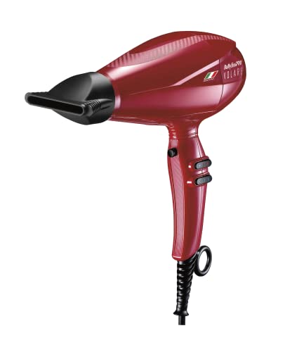 BaBylissPRO Hair Dryer, Nano Titanium Volare V1 2000-Watt Blow Dryer, Hair Styling & Appliances, Red, BRVOL1