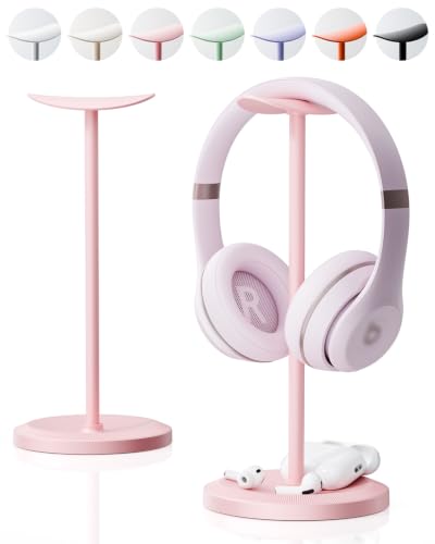 Tiiletzote Headphone Stand, Desktop Headset Holder, Pink