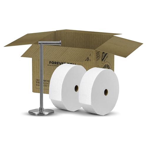 Charmin Toilet Paper Ultra Soft, Forever Roll Starter Kit, 1 Holder, 2 Rolls, 2-ply Bath Tissue