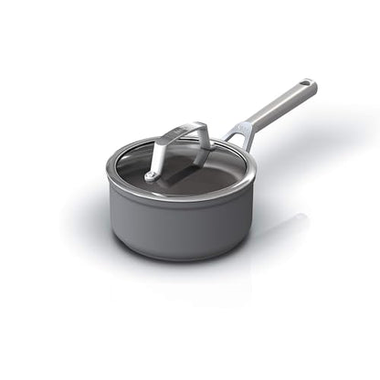 Ninja, Cookware, 12-Piece Cookware Set, Fry Pan, Sauce Pan, Sauté Pan, Glass Lid, Stock Pot, Foodi NeverStick Premium, Hard-Anodized, Nonstick, Oven Safe, Durable Pans, Slate Grey, C39800