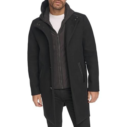 Kenneth Cole Men's Outerwear Coat,black,MEDIUM