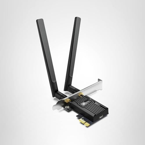 TP-Link WiFi 6 PCIe WiFi Card for Desktop PC AX3000 (Archer TX55E), Bluetooth 5.2, WPA3, 802.11ax Dual Band Wireless Adapter with MU-MIMO, Ultra-Low Latency, Supports Windows 11, 10 (64bit) Only