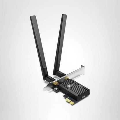 TP-Link WiFi 6 PCIe WiFi Card for Desktop PC AX3000 (Archer TX55E), Bluetooth 5.2, WPA3, 802.11ax Dual Band Wireless Adapter with MU-MIMO, Ultra-Low Latency, Supports Windows 11, 10 (64bit) Only