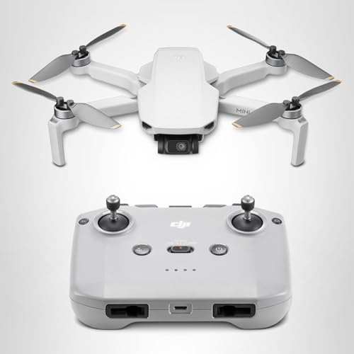 DJI Mini 4K, Drone with 4K UHD Camera for Adults, Under 249 g, 3-Axis Gimbal Stabilization, 10km Video Transmission, Auto Return, Wind Resistance, 1 Battery for 31-Min Max Flight Time