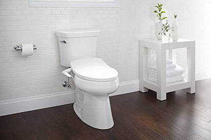 KOHLER 5724-0 PureWash M250 Elongated Bidet Toliet Seat, Manual Non-Electric Bidets for Existing Toilets, Adjustable Bidet Sprayer, White