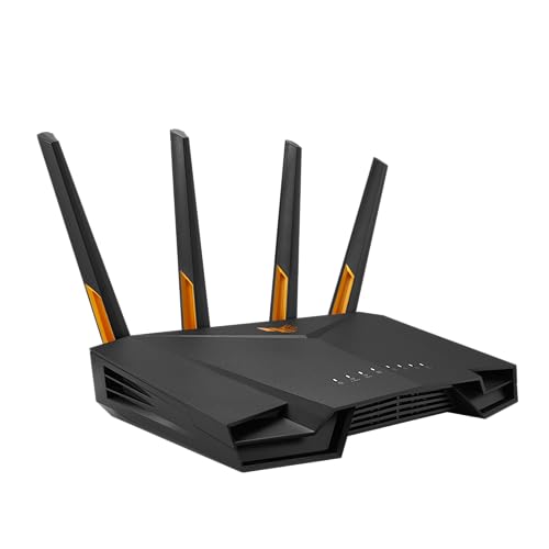 ASUS TUF Gaming WiFi 6 Router (TUF-AX4200) - Dedicated Gaming Port, Dual 2.5G Port, 3 Steps Port Forwarding, Extendable Router with AiMesh Technology, AiProtection Pro, VPN, Instant Guard