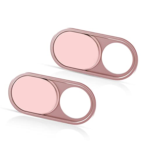 CloudValley Laptop Camera Cover Slide, Metal 0.023 Inch Ultra-Thin, Pink