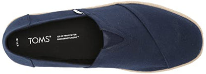 TOMS Men's ALP Rope 2.0 Loafer Flat, Navy, 8