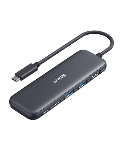 Anker 332 USB-C Hub (5-in-1) with 4K HDMI Display, 5Gbps - and 2 5Gbps USB-A Data Ports and for MacBook Pro, MacBook Air, Dell XPS, Lenovo Thinkpad, HP Laptops and More