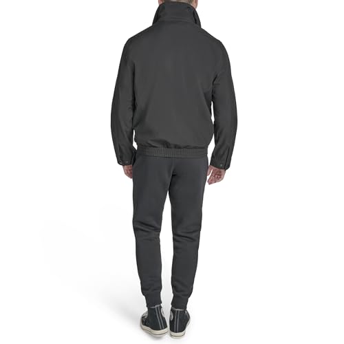 Champion Men's Lightweight Laydown Collar Jacket, Black, Medium