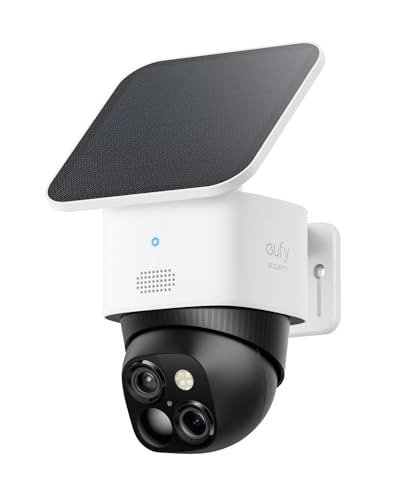 eufy Security SoloCam S340, 3K Dual-Lens Solar Security Camera